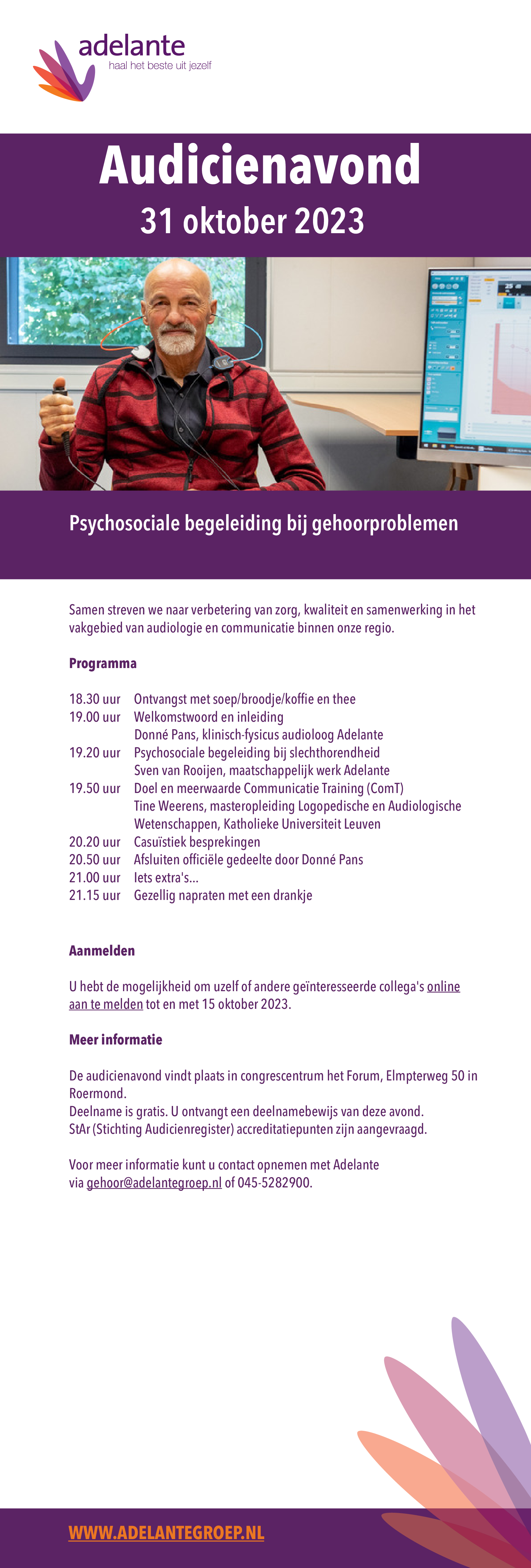 Audicienavond 31 oktober 2023